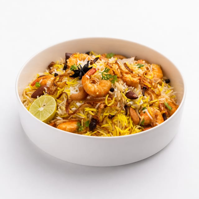 Shrimp Biriyani.