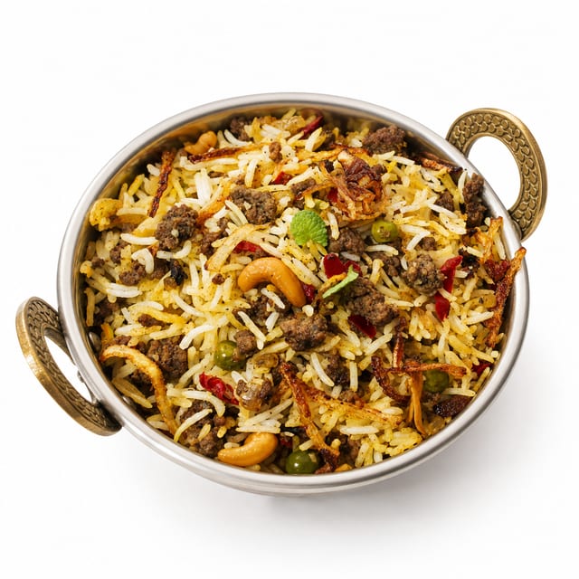 Goat Biriyani Family Size.