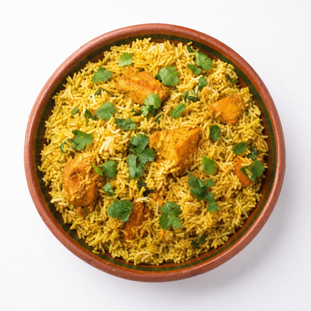 Jumbo Chicken 65 Biriyani.