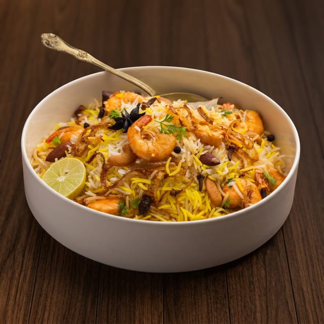 Shrimp Biriyani.