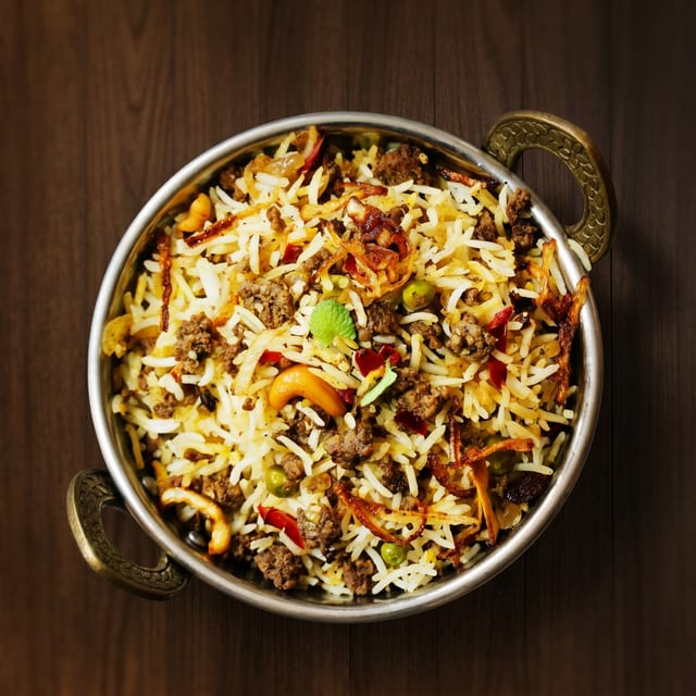 Goat Biriyani Regular Size.